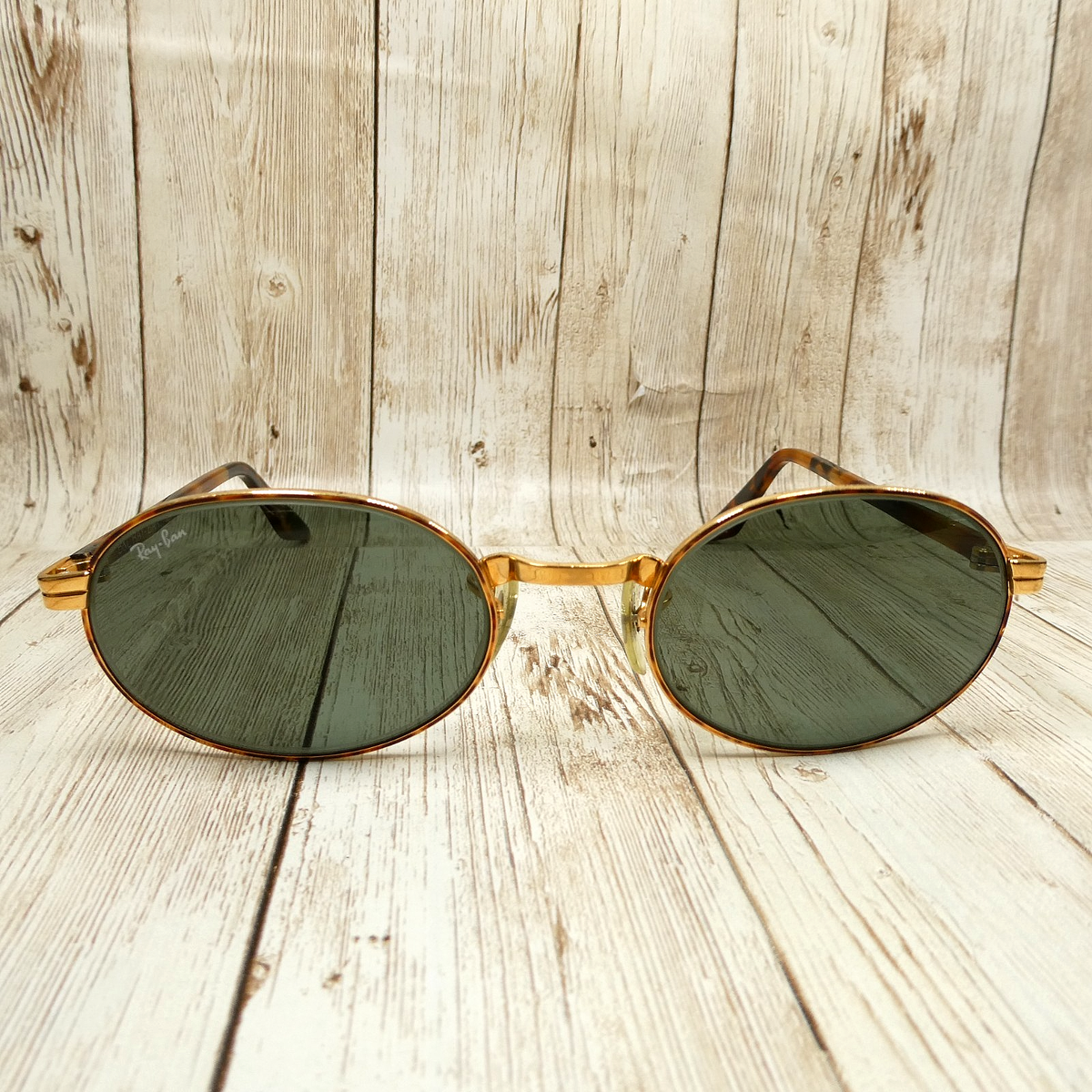 BL RAY-BAN オールドレイバン CLASSIC L ビンテージ Mens Vintage Retro Silver Original RAY BAN B&l Oval Sunglasses