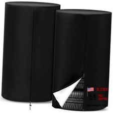 2 Pcs Tire Covers Storage 420d 33 Inches Outdoor Tire Storage Bag Waterproof