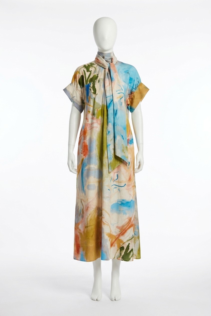 Ulla Johnson Studio Cotton Dress Western Dream Multi