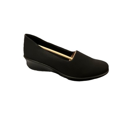 ECCO Women's Black Slip-On Flats US 7-7.5 EU 38 Comfort Round Toe