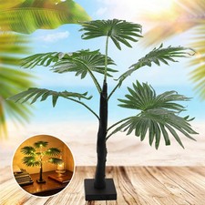 LED Palm Tree Light, 55cm Warmwhite Summer Table Light Up Tree Indoor Decorative