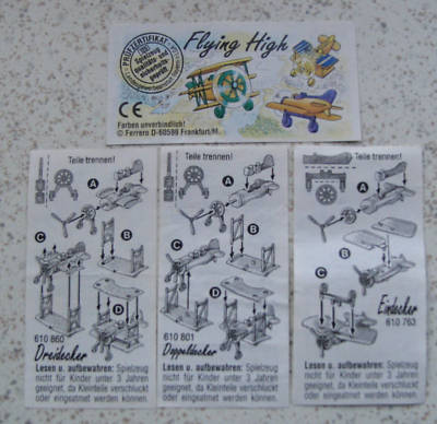 Satz BPZ  ''Flying High'' 1994 alle 3 verschiedenen