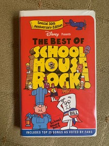The Best Of School House Rock Disney Vhs Special 30th Anniversary Edition Ebay