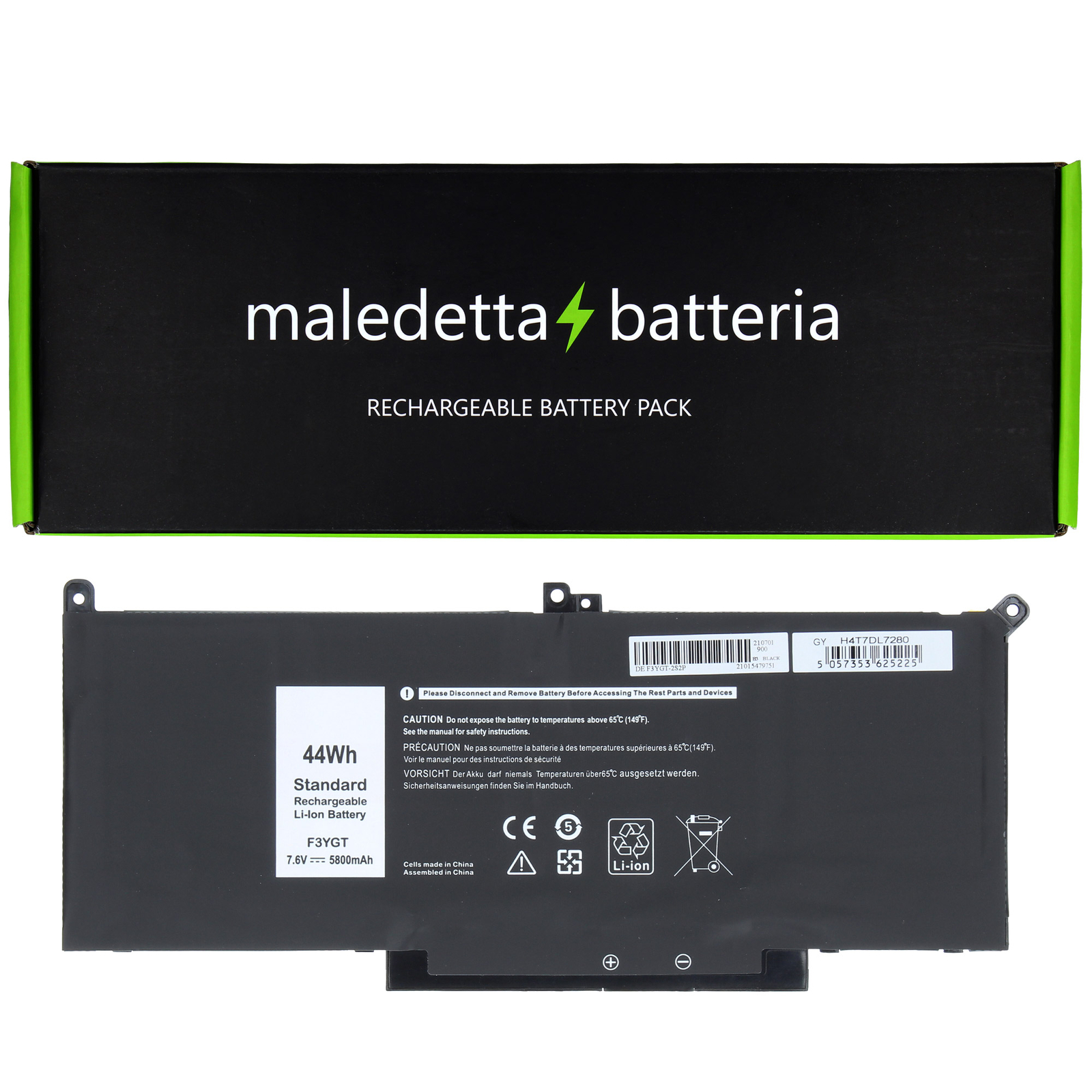Batteria Dell Latitude 7480 per Nomadi Digitali | 5800mAh Lunga Durata
