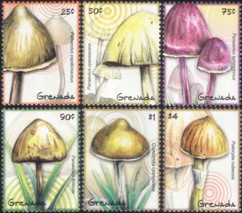 Grenada 2009 funghi/piante/natura/funghi set 6v (s1836u) - Foto 1 di 1