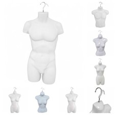 White High Quality Half/Full Hanging Mannequin Torso Body Form Display Bust