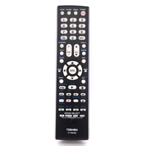 New Replacement CT-90302 For Toshiba LCD LED TV Remote Control CT90302 CT-90275 - Picture 1 of 6