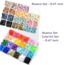 Plastic Snap Button Set 240 Sets Round with Storage Case for Sewing DIY Crafts