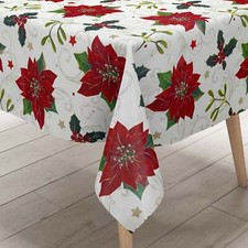Tela Cerata Tovaglia di Natale Stella P847-3 Angolare Rotondo Ovale