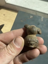 Griswold Pup PaperWeight Cast Iron Metal Patina Collector Home Decor K9 Puppy