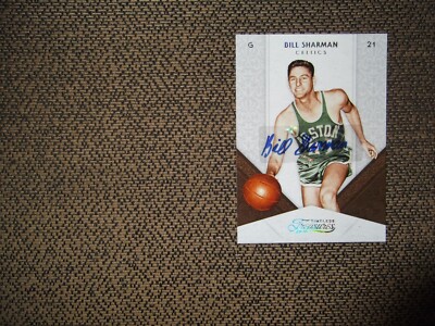 2009-10 PANINI TIMELESS TREASURES BASKETBALL BILL SHARMAN #87 SILVER AUTO /25