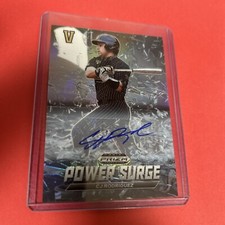 2021 Prizm Draft Picks CJ Rodriguez Prospect Power Surge Silver SP Auto #PS-CR