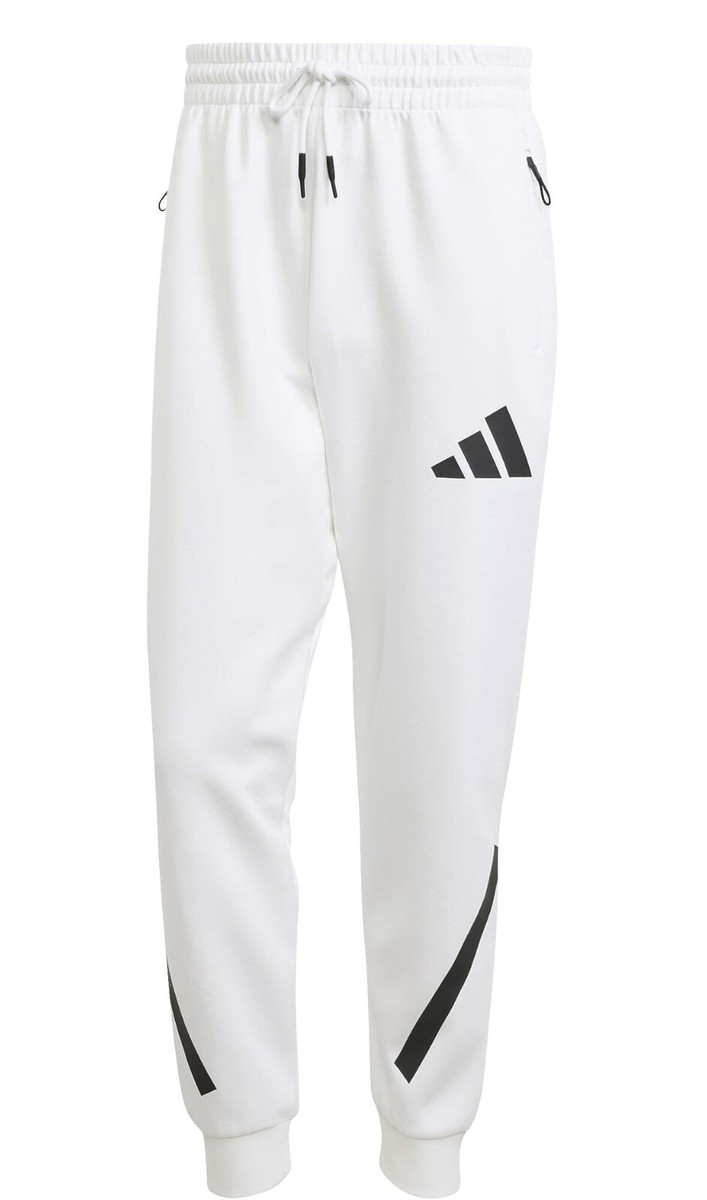Adidas Men's Z.N.E. ZNE Jogger Sweatpants Pants White Black Adidas Men's Z.N.E. ZNE Jogger Sweatpants Pants White Black