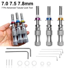 3pcs Tubular 7 Pins Tool Accessories Stainless Adjustable Set 7mm 7.5mm 7.8mm