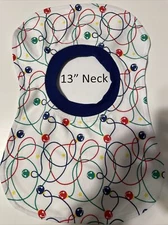 Bib 13" Neck Pull Over Head T-Shirt Special Needs Drool Cotton bells