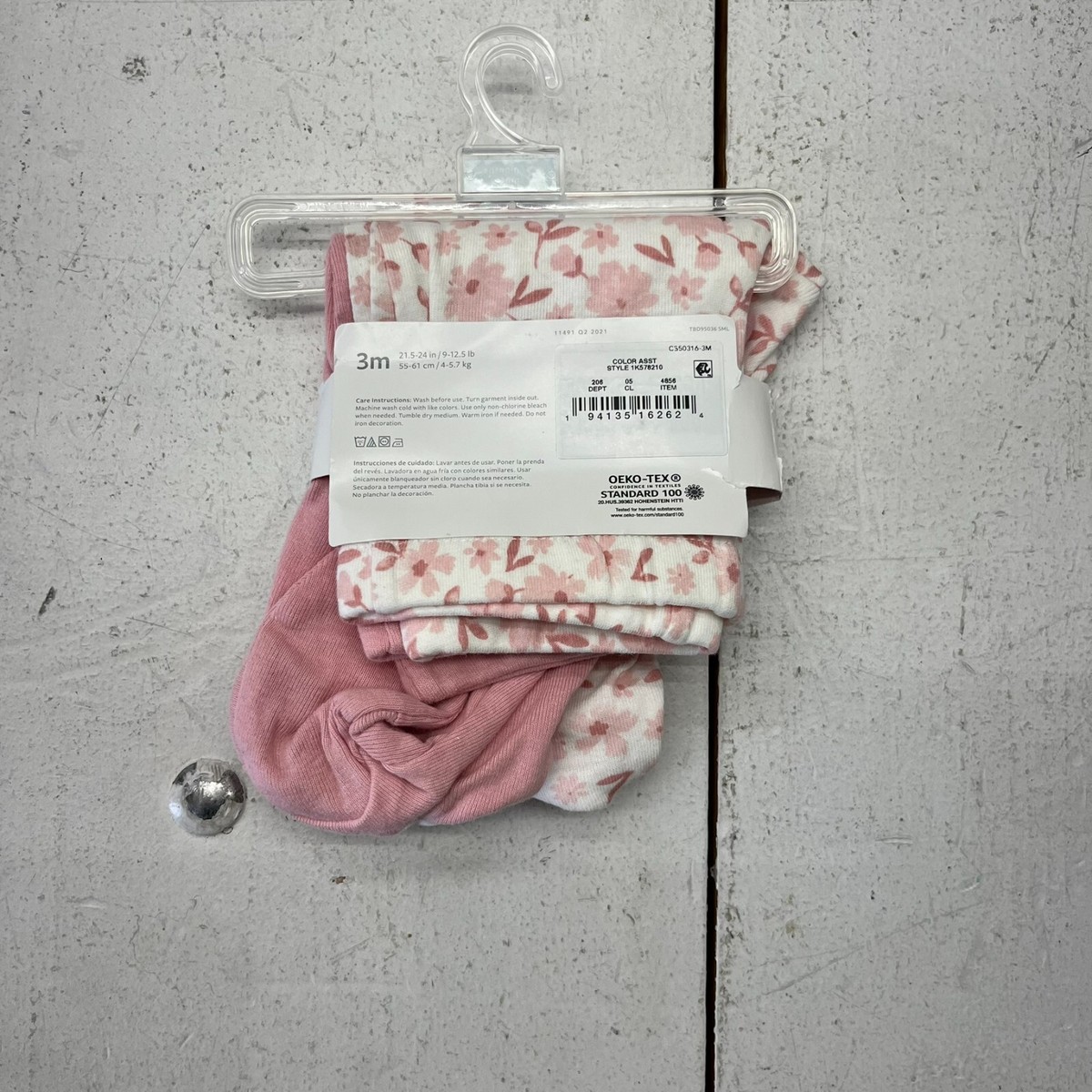 Just One You Carters 2 Pack Pink Footed Pants Girls Size 3 Months