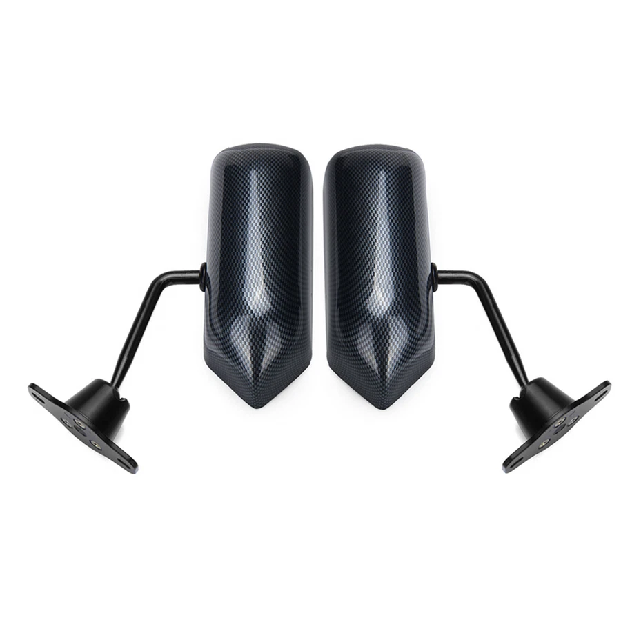 2 X Adjustable Style Car Side Rearview Mirror Carbon Fiber Color Blue Mirror - Image 2 of 4