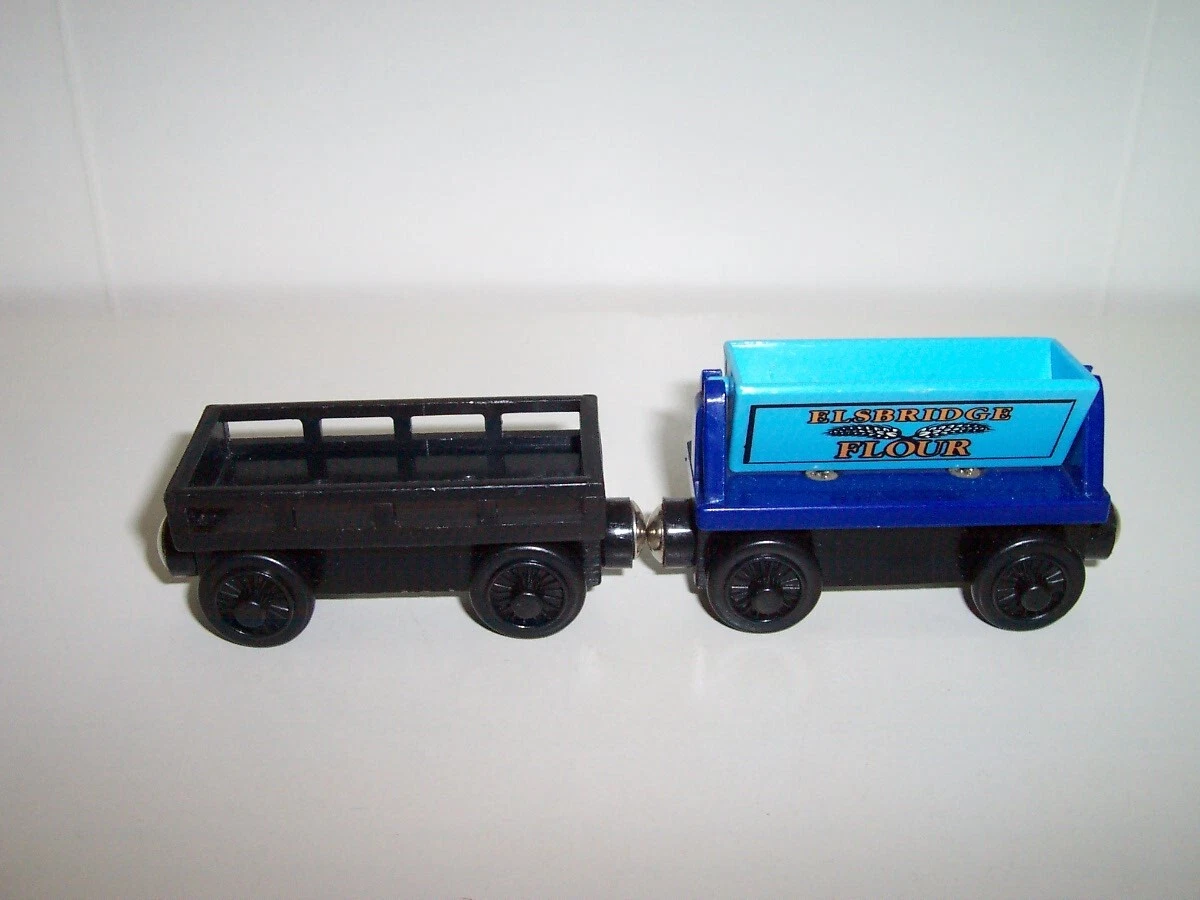  wooden train cookie factory pack egg car farinha lote sem carga 