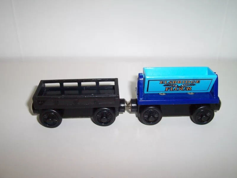  wooden train cookie factory pack egg car farinha lote sem carga 