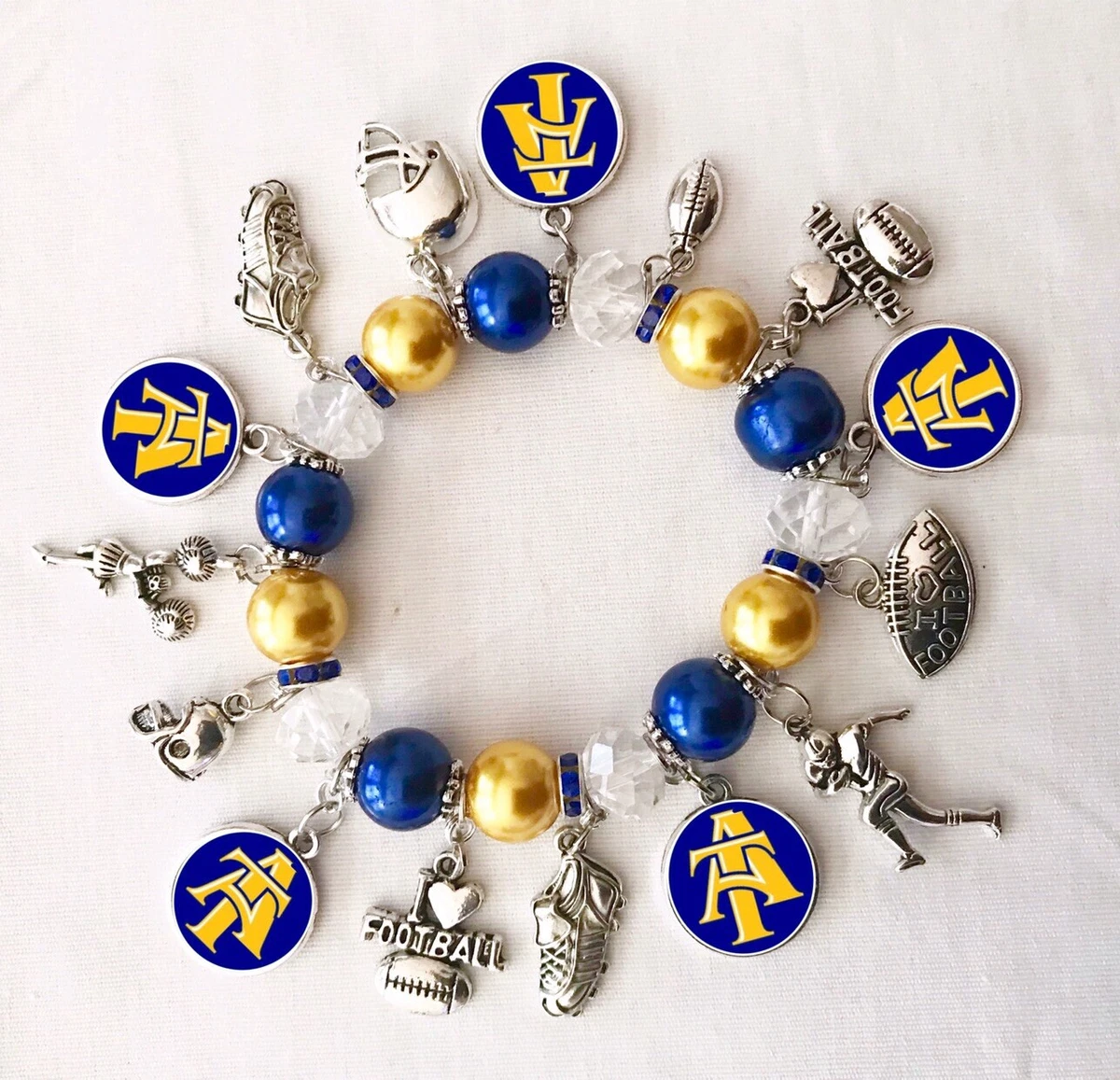 Football charms store for bracelets