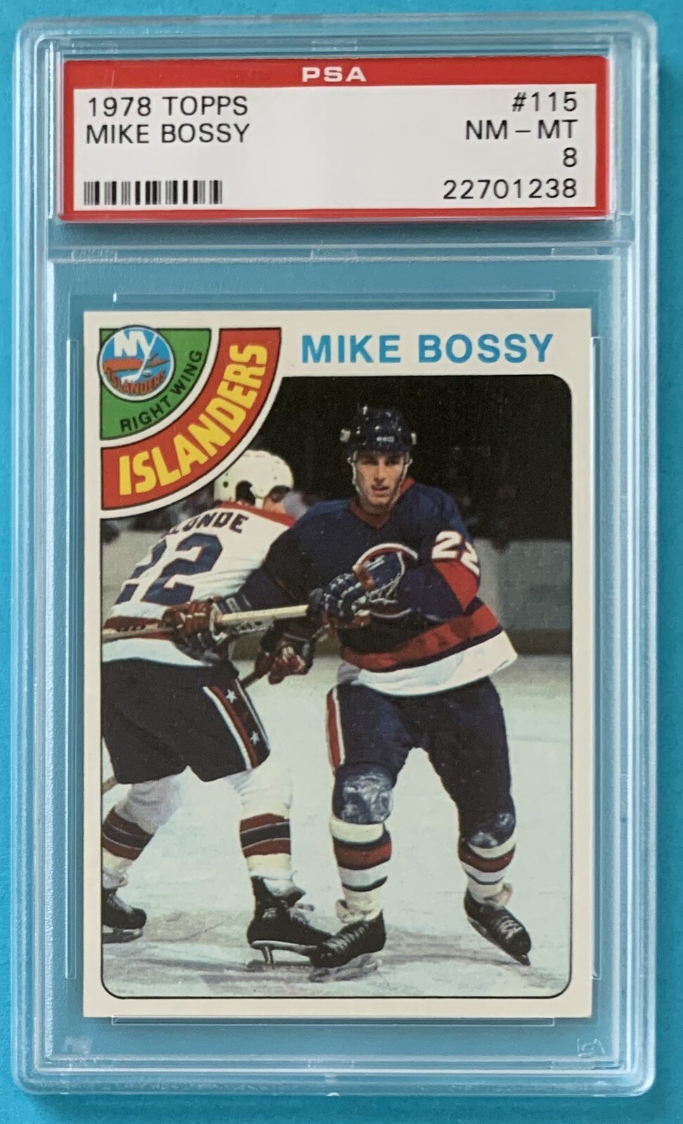 1978 Topps 115 Mike Bossy PSA 8 HOF RC NM-MT New York Islanders