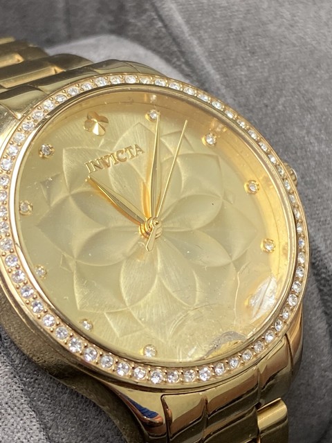 Invicta Wildflower 35mm Gold Stainless Steel Women S Wristwatch 28056 For Sale Online Ebay