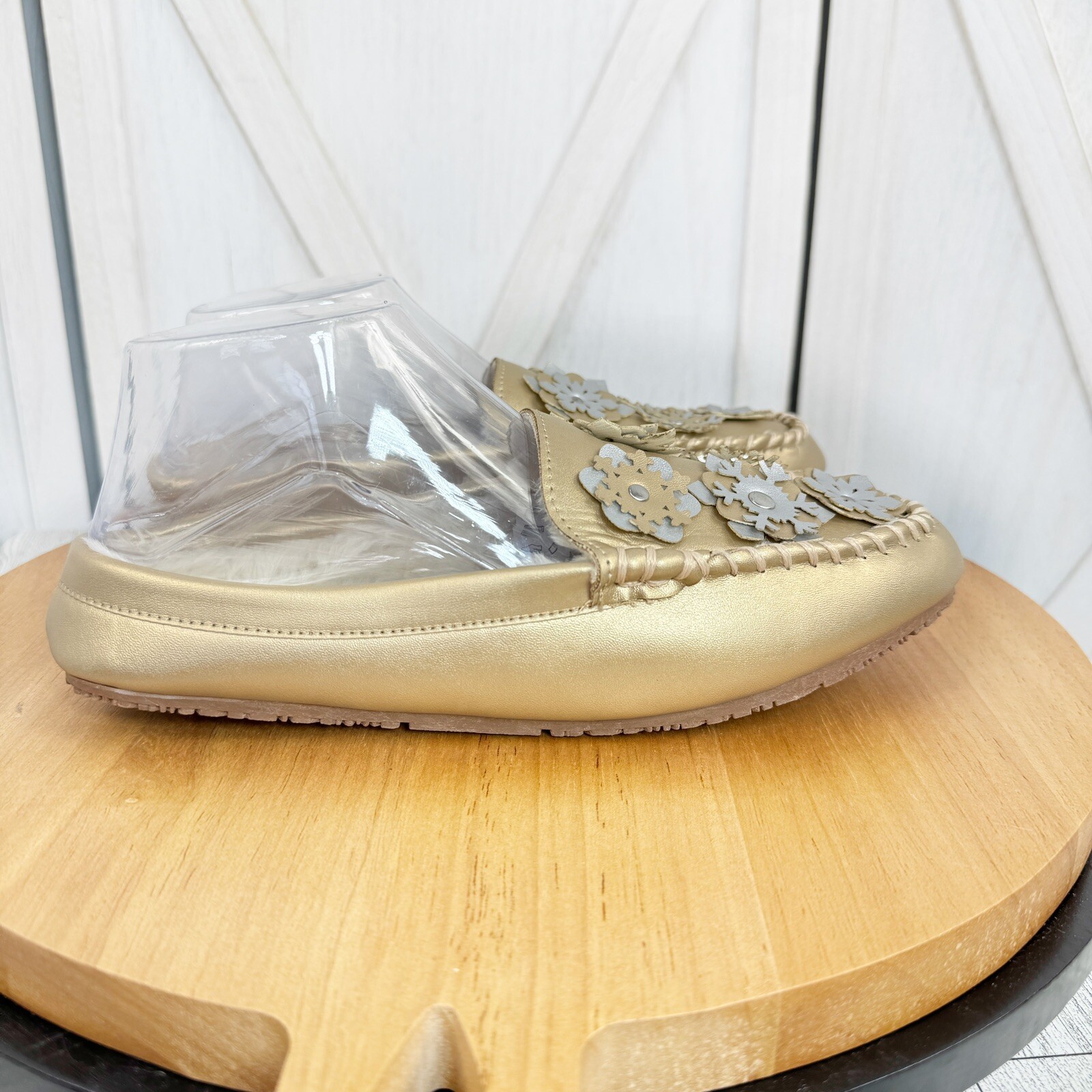 PANTOFOLA D’ORO Mocassino mocassino Lands’ End fiocco di neve foderato in pelliccia donna 8 Dio ecopelle