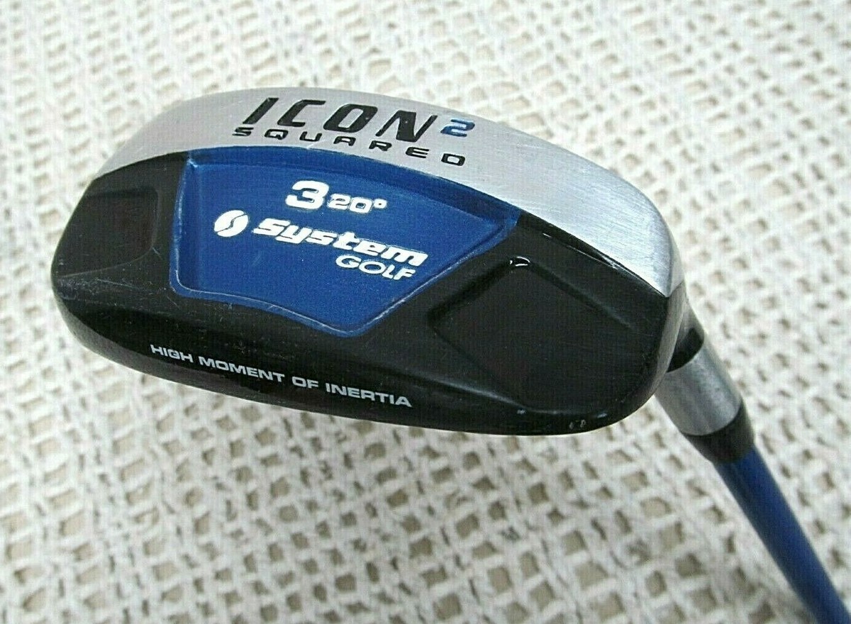 System Golf ICON 2 SQUARED 20°Deg 3 Hybrid RIGHT HAND ~ Reg Flex