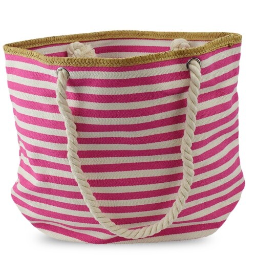 Bolso de playa shopper grande a rayas con estampado de ancla adorno de rafia marítimo nuevo - Imagen 34 de 46