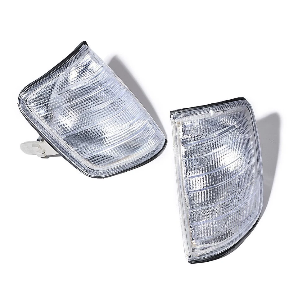 2X Clear Lens Turn Signal Lights for Mercedes W124 E500 300E 400E 500E 1985-1995 - Image 4 of 4