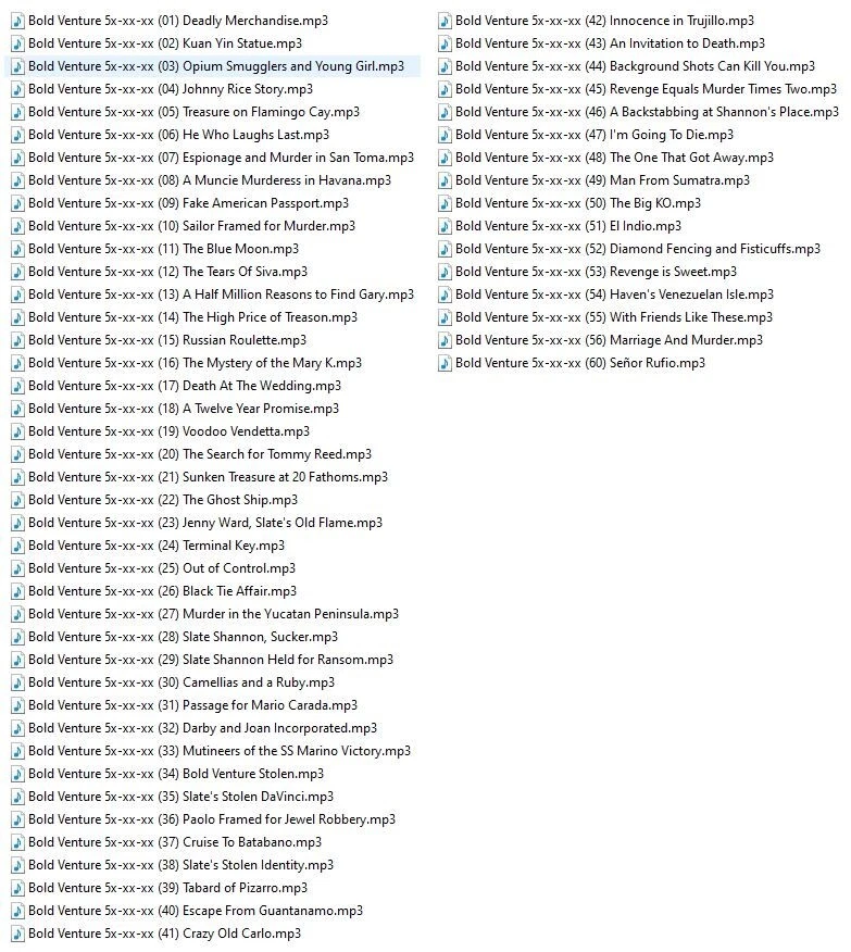 BOLD VENTURE 57 Unique Oldtime Radio Shows MP3 OTR On USB Flash Drive Foto 3 de 4