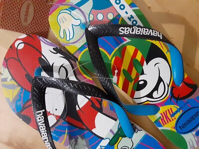 Disney Parks Havaianas Colorful Mickey Mouse Flip Flop Sandals 8 NWT Disney Parks Havaianas Colorful Mickey Mouse | Mercari main image 4