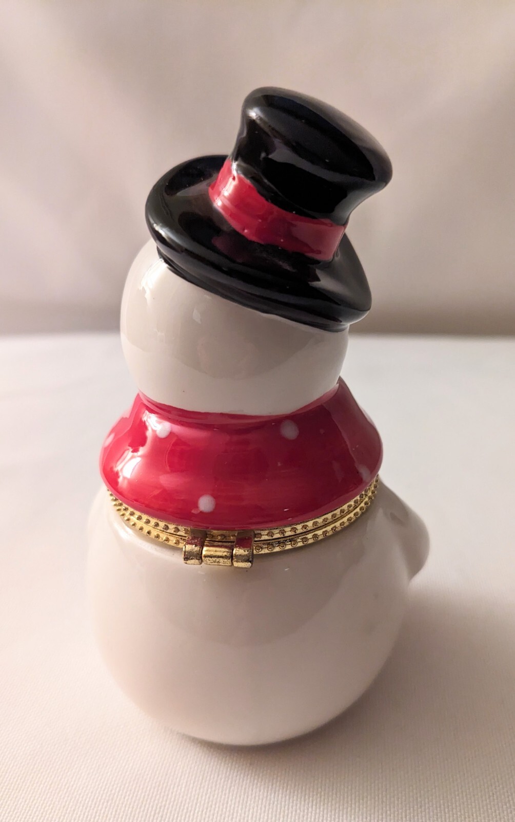 Vintage Limoges Snowman Trinket Box eBay