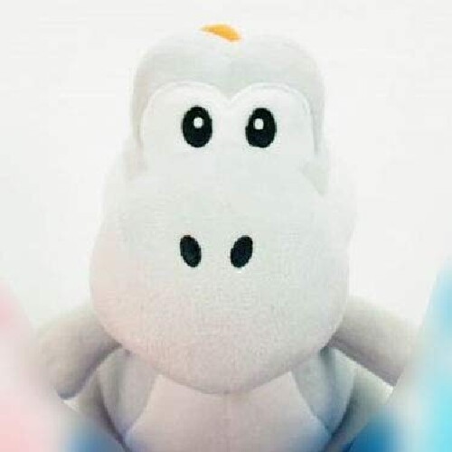 PLUSH SUPER MARIO ALL STAR COLLECTION WHITE YOSHI (SMALL-20CM