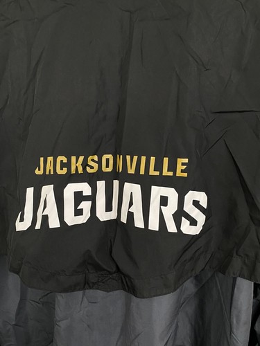 Jaguars NFL Pro Line Windbreaker Rain Jacket Size 4XB Big Tall Black Gray Logo - Picture 7 of 16