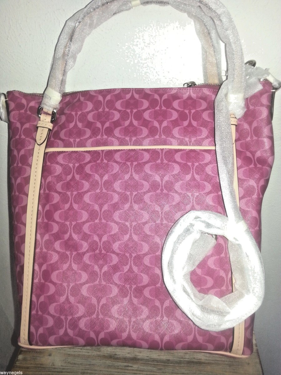 Perfect SpringTote NEW w TAGS Coach Signature Convertible Lg TOTE