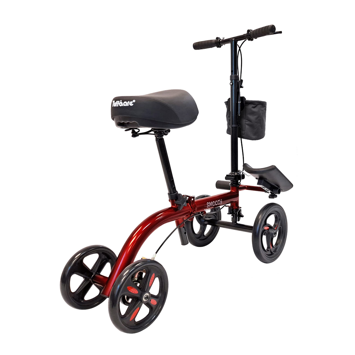Tuffcare Smooth Seated Knee Scooter, Slow Propelled Mobility Knee