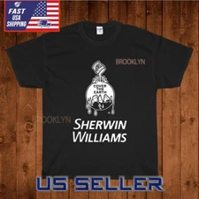 NEW SHERWIN WILLIAMS COVER THE EARTH LOGO T-SHIRT FUNNY AMERICAN USA SIZE S-5XL