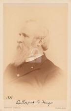 President Rutherford V. Hayes Signed RPPC Photo Postcard Copy