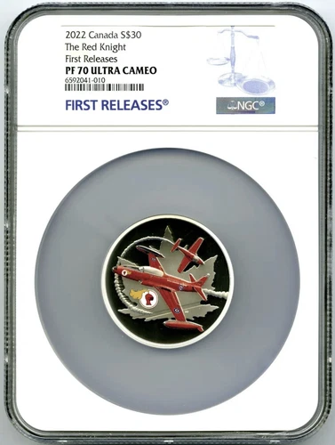 2022 $30 CANADA 2 OZ SILVER THE RED KNIGHT NGC PF 70 UCAM FIRST RELEASES