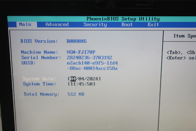 Vintage Sony Vaio VGN-FJ170P Windows XP Era 1.73ghz, 100GB 512mb