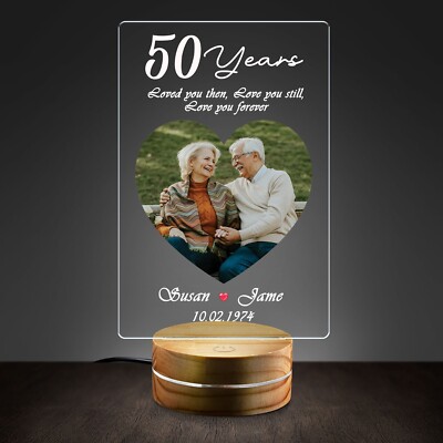 Customized Love Map Puzzle Then and Picture Frame, Anniversary Gift for Couples