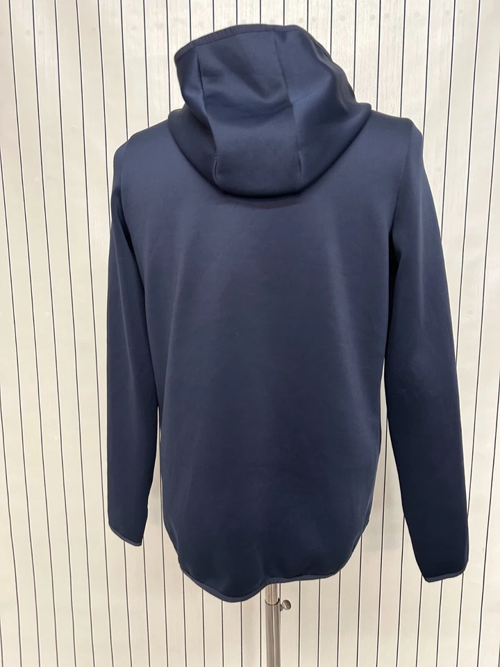 Sudadera con Capucha Xersion Para Hombre Azul Sólido Canguro Bolsillos Manga Larga Cremallera Talla M Foto 3 de 4