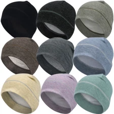 Winter Warmer Skull Cap Watch Cap Cycling Ski Fleece Beanie Hat for Cold Weather