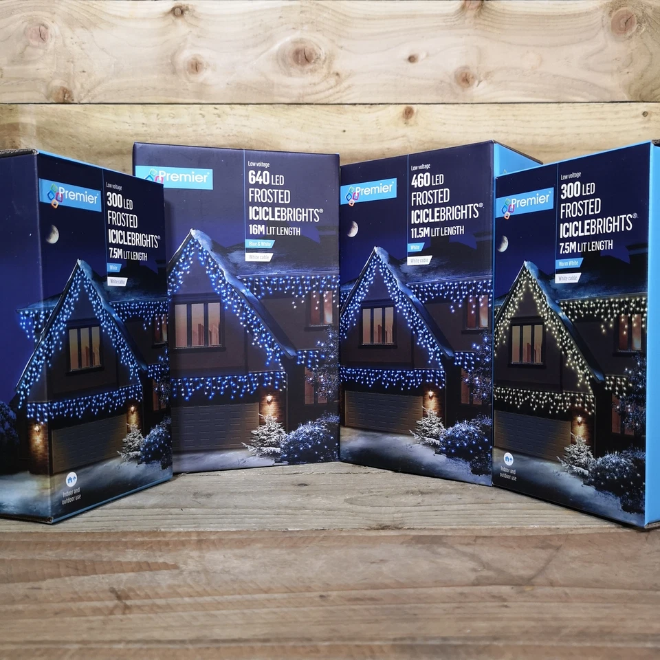 SAMUEL ALEXANDER Premier IcicleBrights Outdoor Multi Function Christmas Icicle Lights