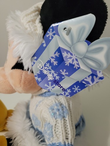 Disney Minnie Mouse 16" Plush Christmas Sweater Theme Disney Store Exclusive New - Picture 7 of 7