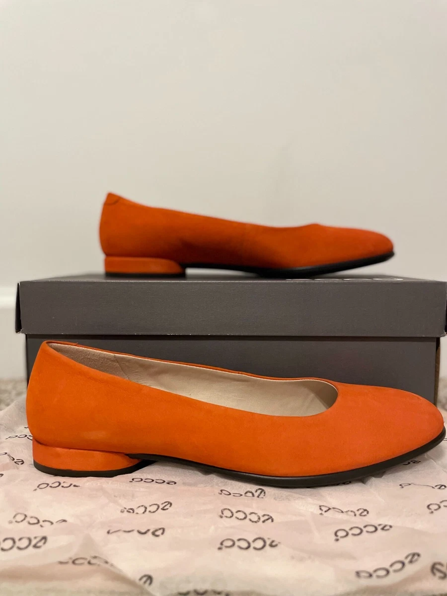 Forud type galning Forskel ECCO ANINE Womens BALLET FLAT in color FIRE size 8/8.5/39 | eBay