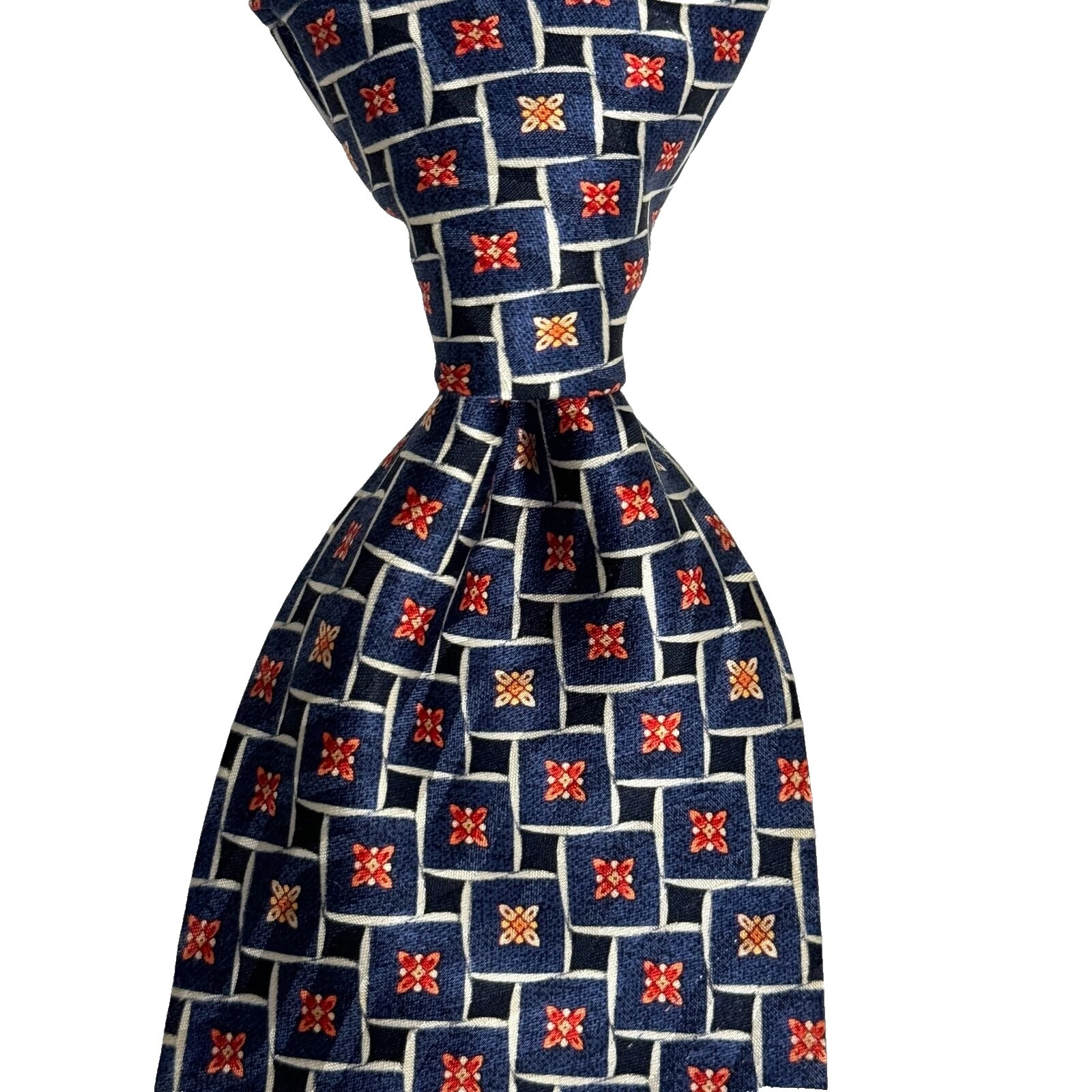 Ermenegildo Zegna Abstract 100% Silk Men's Ties