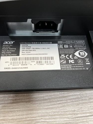 ACER V227Q bi 21.5" 1920x1080 Full HD VA LED 4ms 75Hz Adaptive Synce Monitor - Picture 4 of 9
