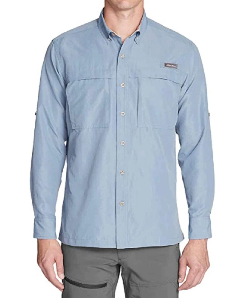 Eddie Bauer Men's L/S Guide Lightweight Shirt UPF 30 Sun Protection Chambray
Opens in a new window o